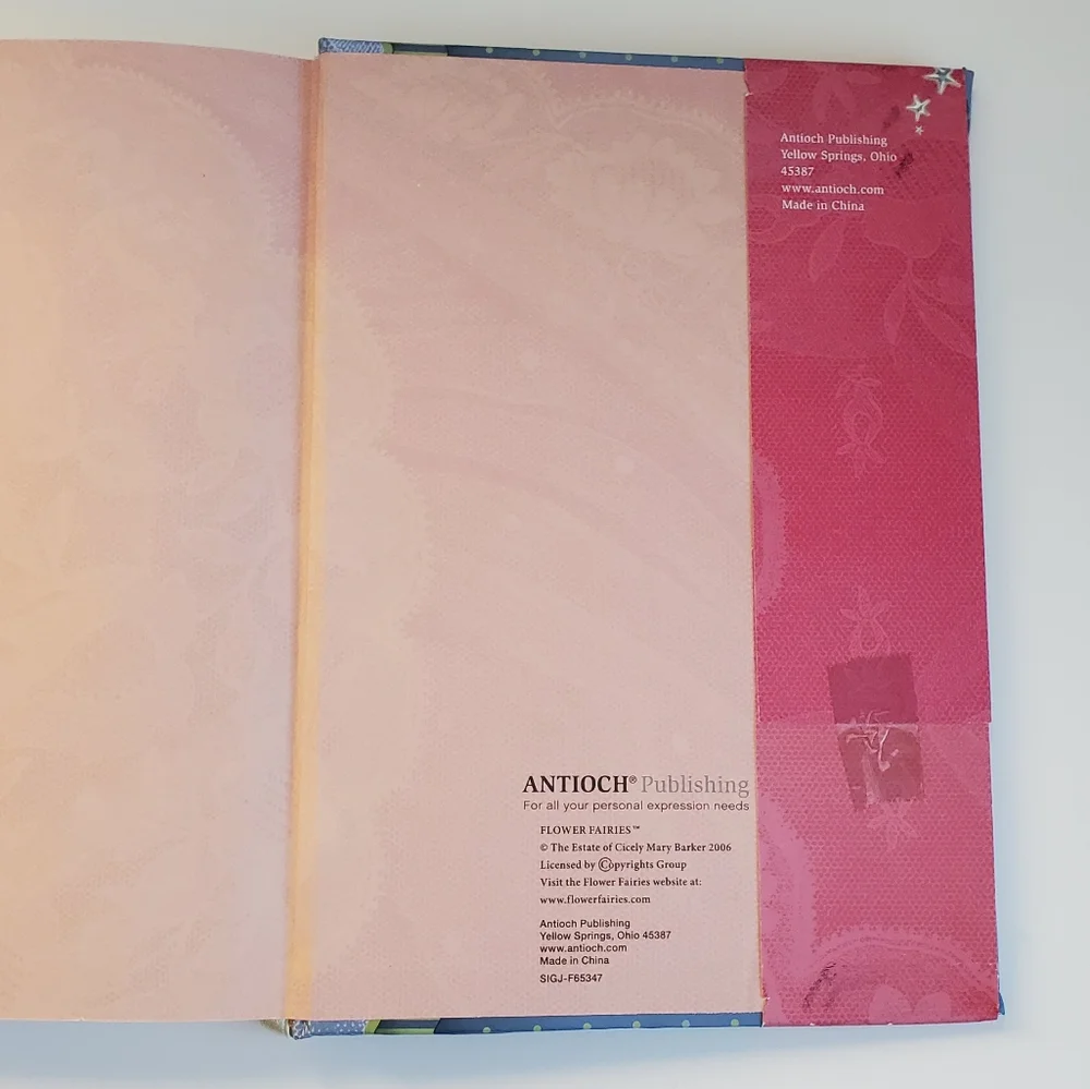 Fairies & Flowers Hardcover Journal 240 Ruled Pgs Cicely Mary Barker Notes*READ*